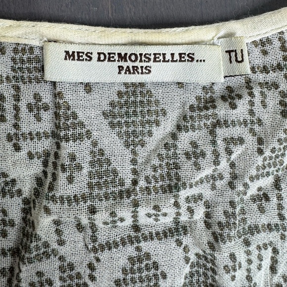 Mes Demoiselles Cotton Open Knit Crochet Tunic Coverup Top O/S - Picture 7 of 8